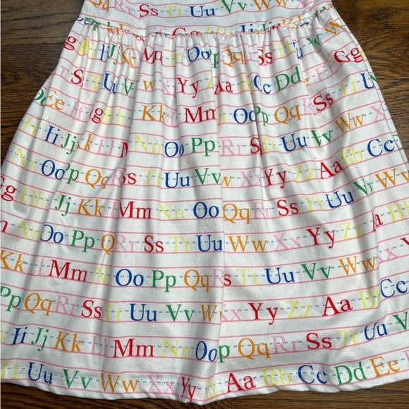 Boutique Girls Alphabet Print Dress with Ruffled Flutter Sleeves Size 6-7 - Picture 12 of 12